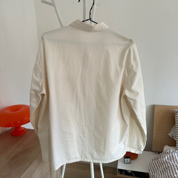 Industry of All Nations Cream Casual Button Down Shirt - Picture 2 of 3